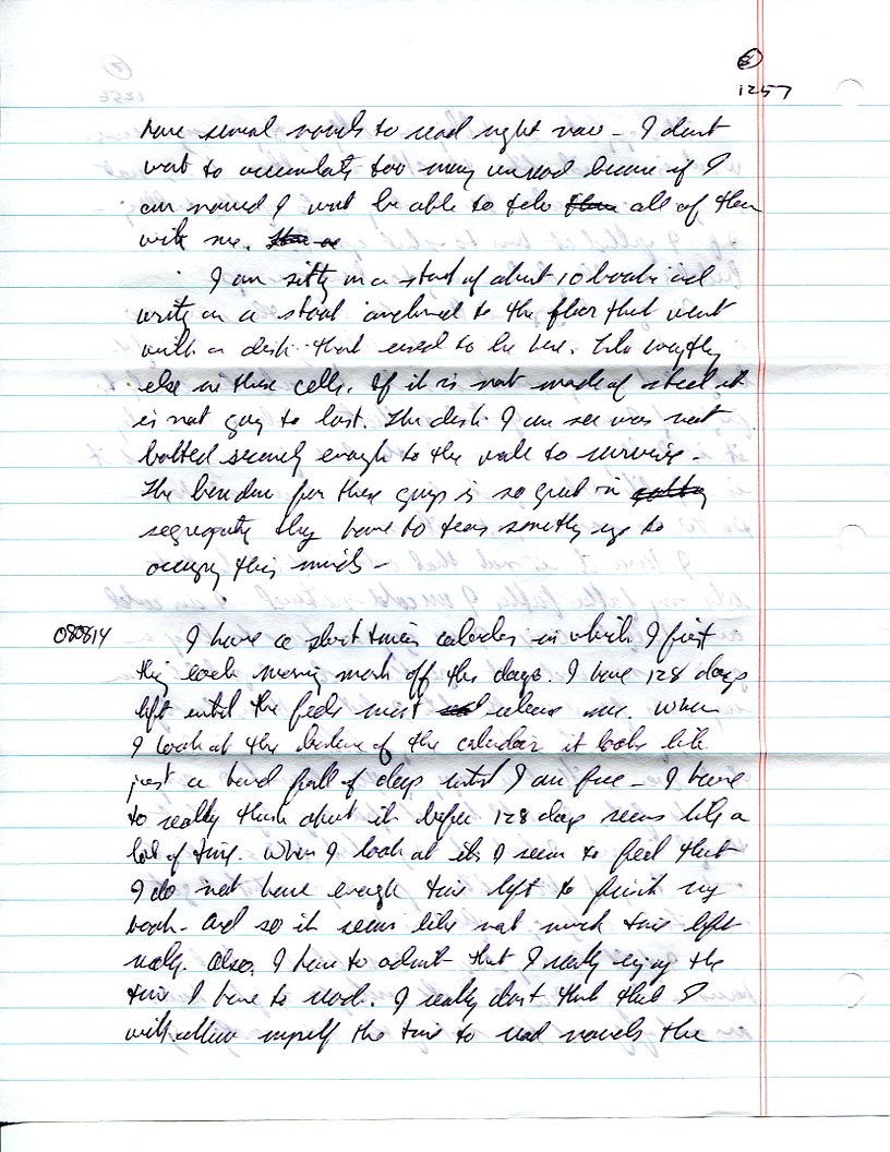 Dr John WorldPeace 2008 Prison Journal